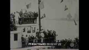 84710e HD Admiral Byrd France return from South Pole